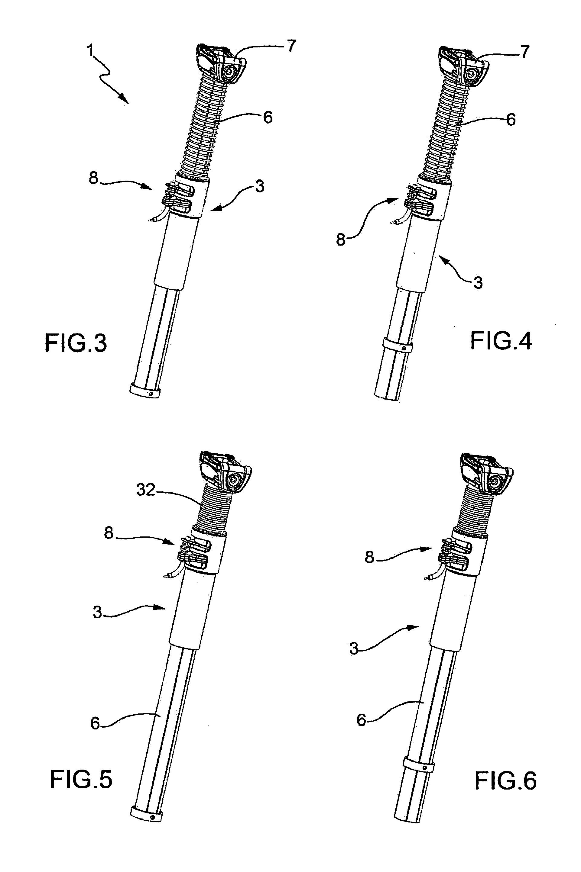 Adjustable seat post assembly for bicycles and the like