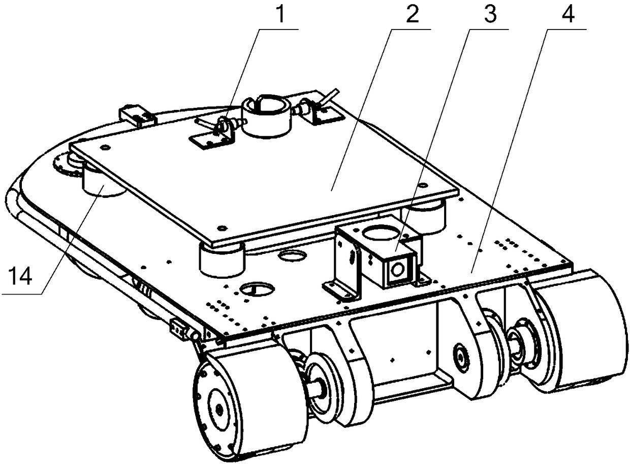 Wall-climbing detection robot