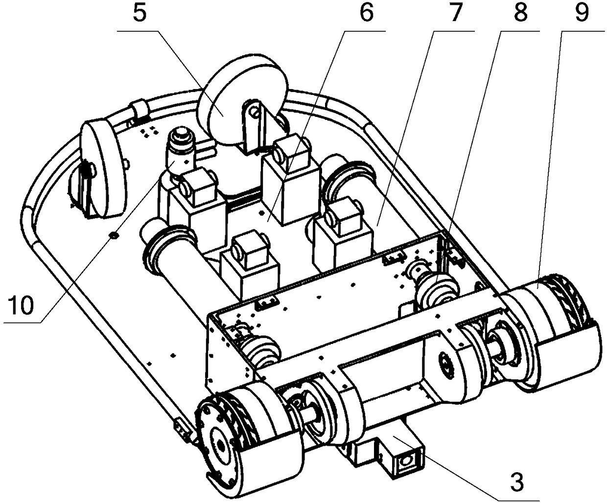 Wall-climbing detection robot