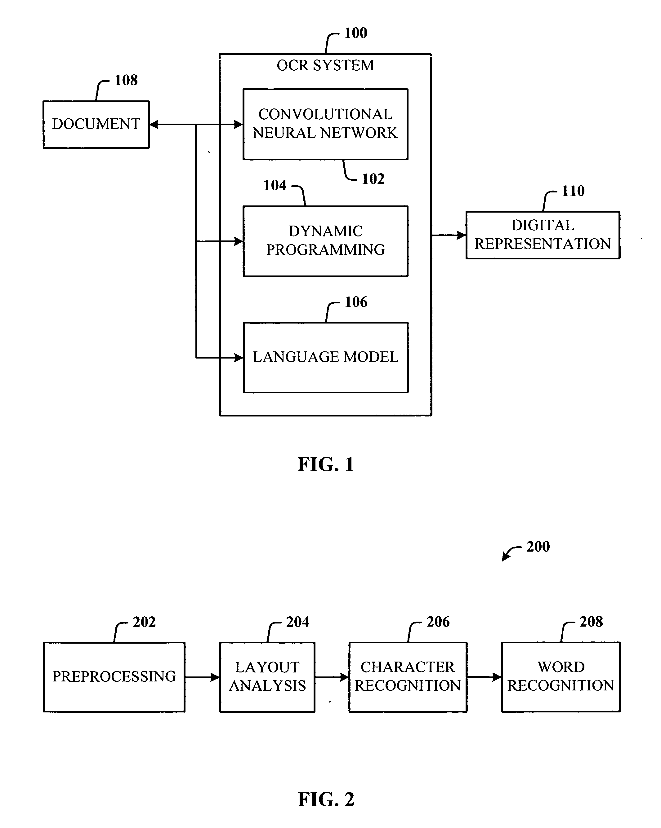 Low resolution OCR for camera acquired documents