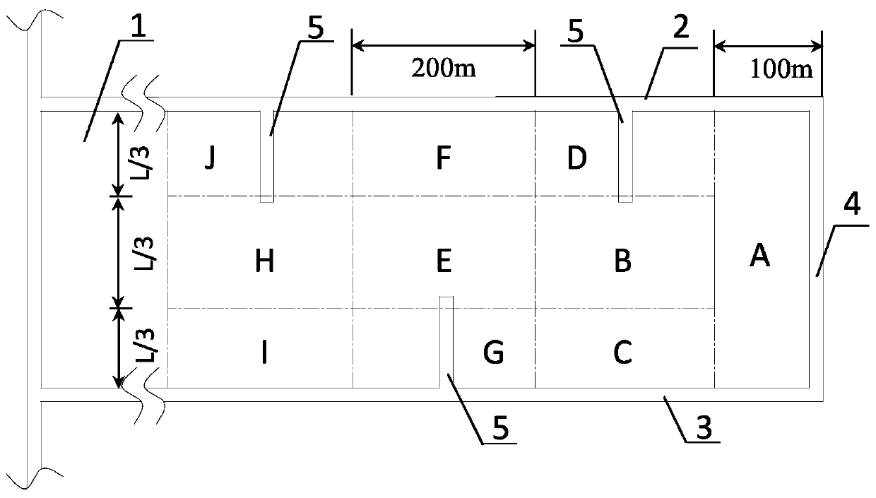 Gas drainage method on working face of thin coal seam with low gas permeability