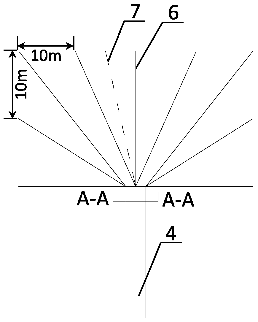 Gas drainage method on working face of thin coal seam with low gas permeability