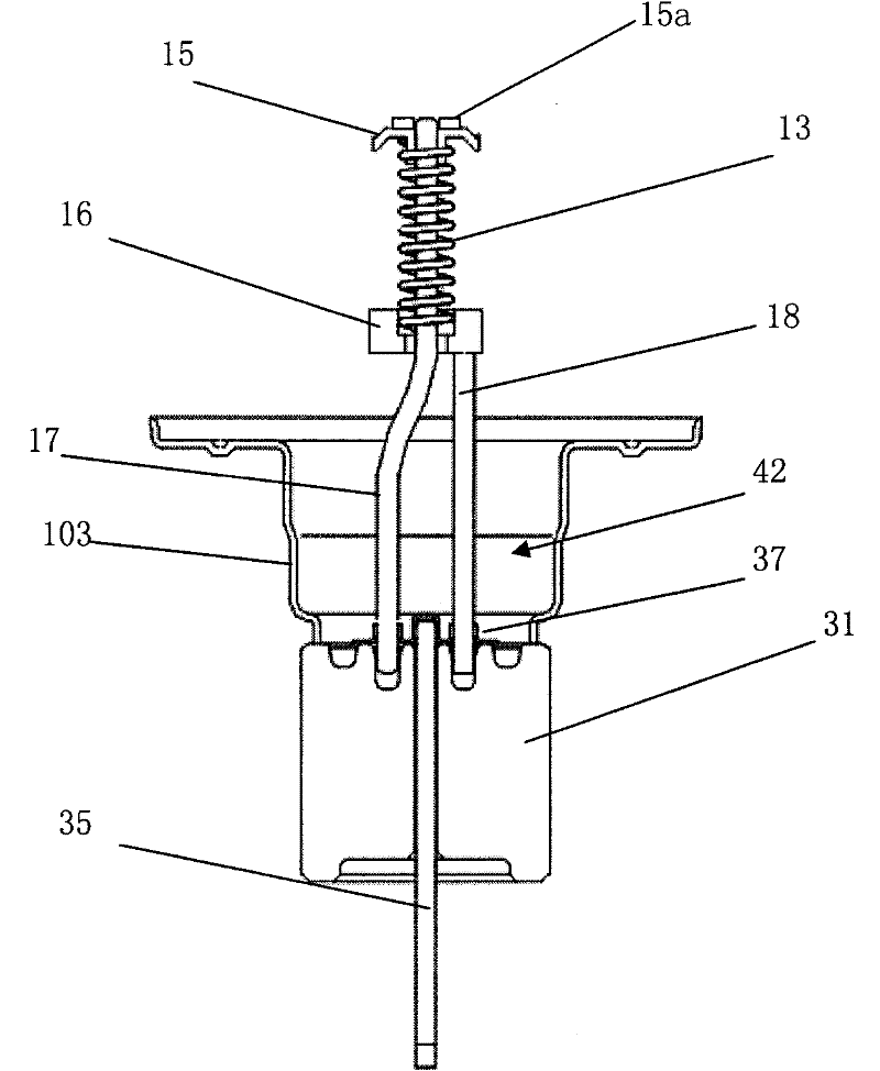 Negative part structure of magnetron