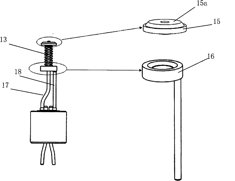 Negative part structure of magnetron