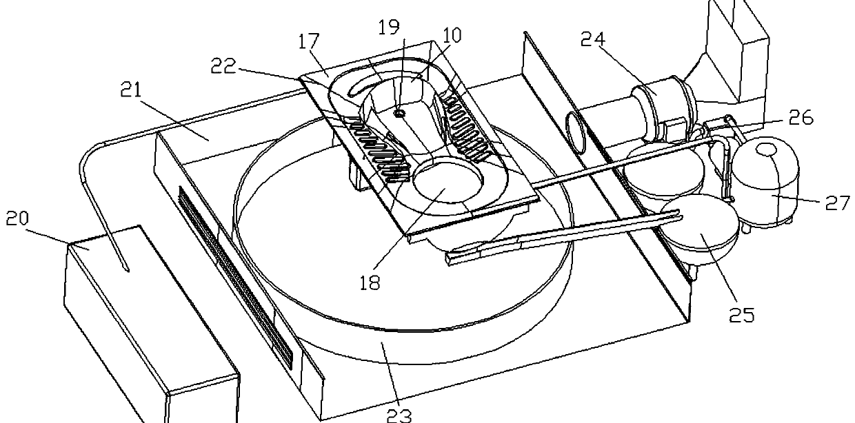 Circulating water flushing separation urinal with biological treatment bin