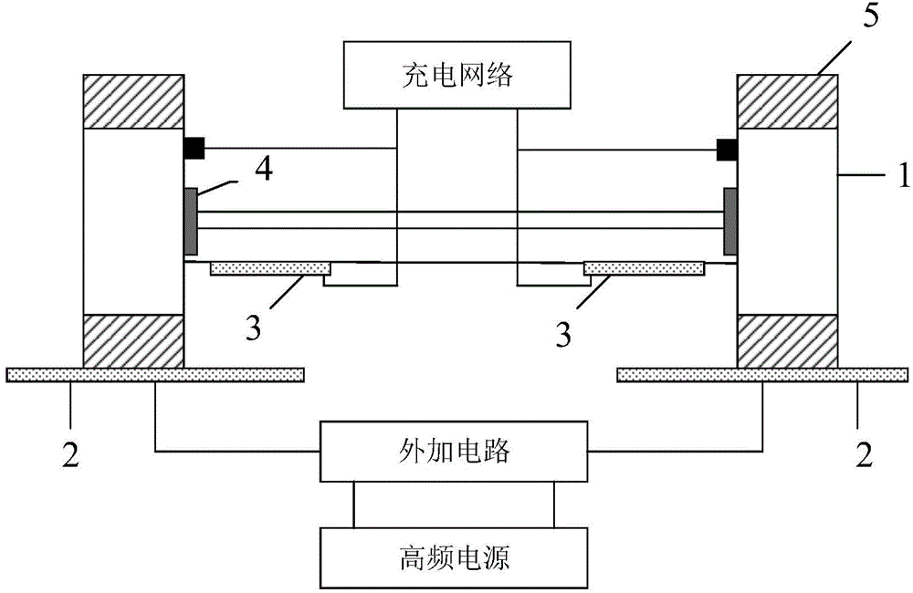 Moving-static compatible wireless electric energy transmission system for electric automobile