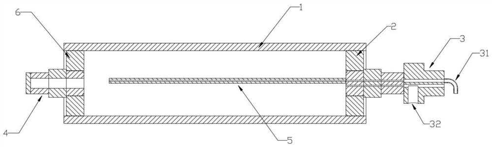 Guide roller water-cooling circulating device for continuous cast rolling