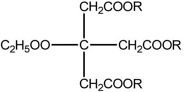 Acetylated citric acid fatty acid ester plasticizer, preparation method thereof and application