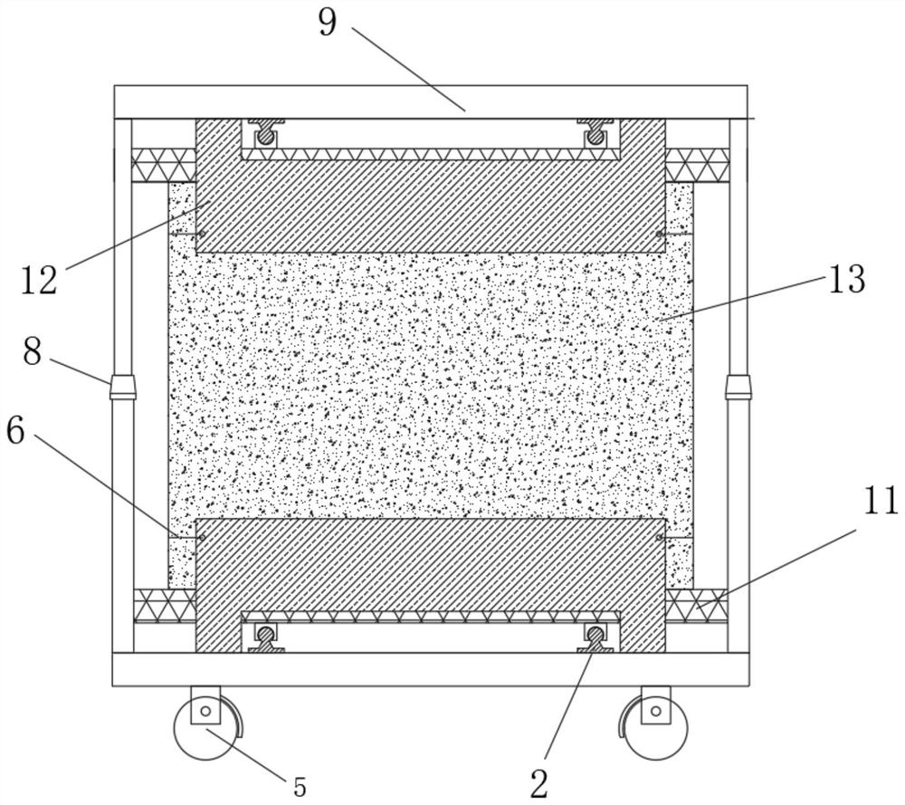 A dry-hanging stone wall surface and its construction method