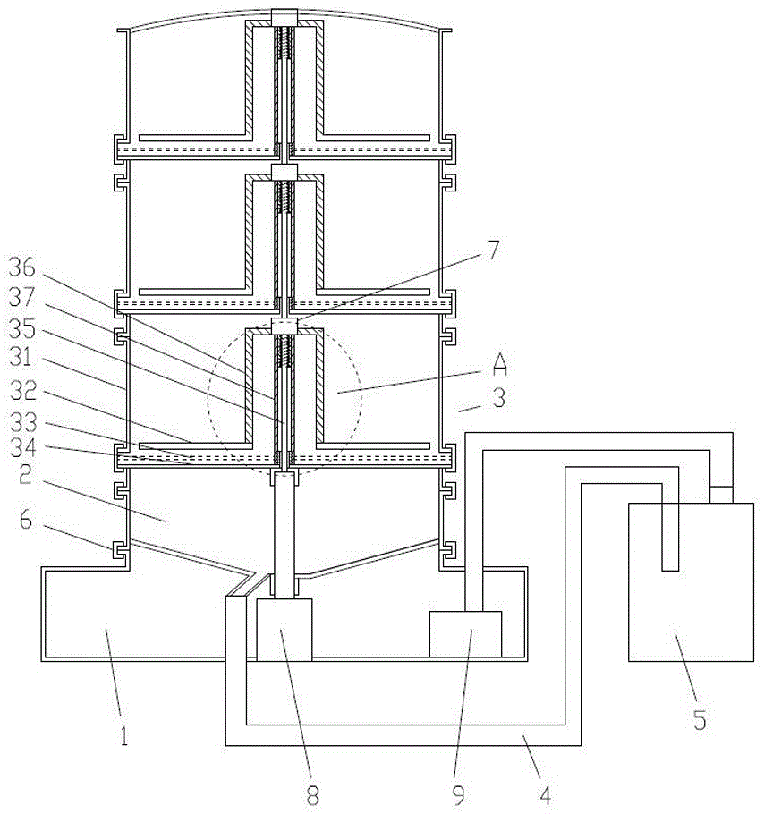 Bioactive tissue fluid separating and filtering device and working method thereof