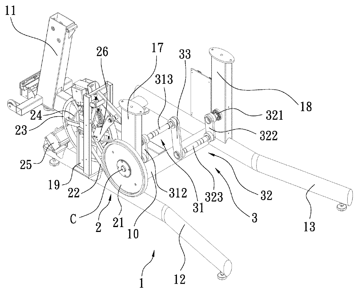 Hand-foot composite motion exercise machine