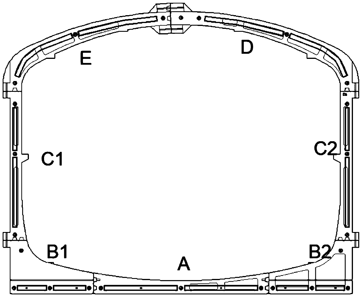 Prefabricated assembled structure automatic splicing control device system and method