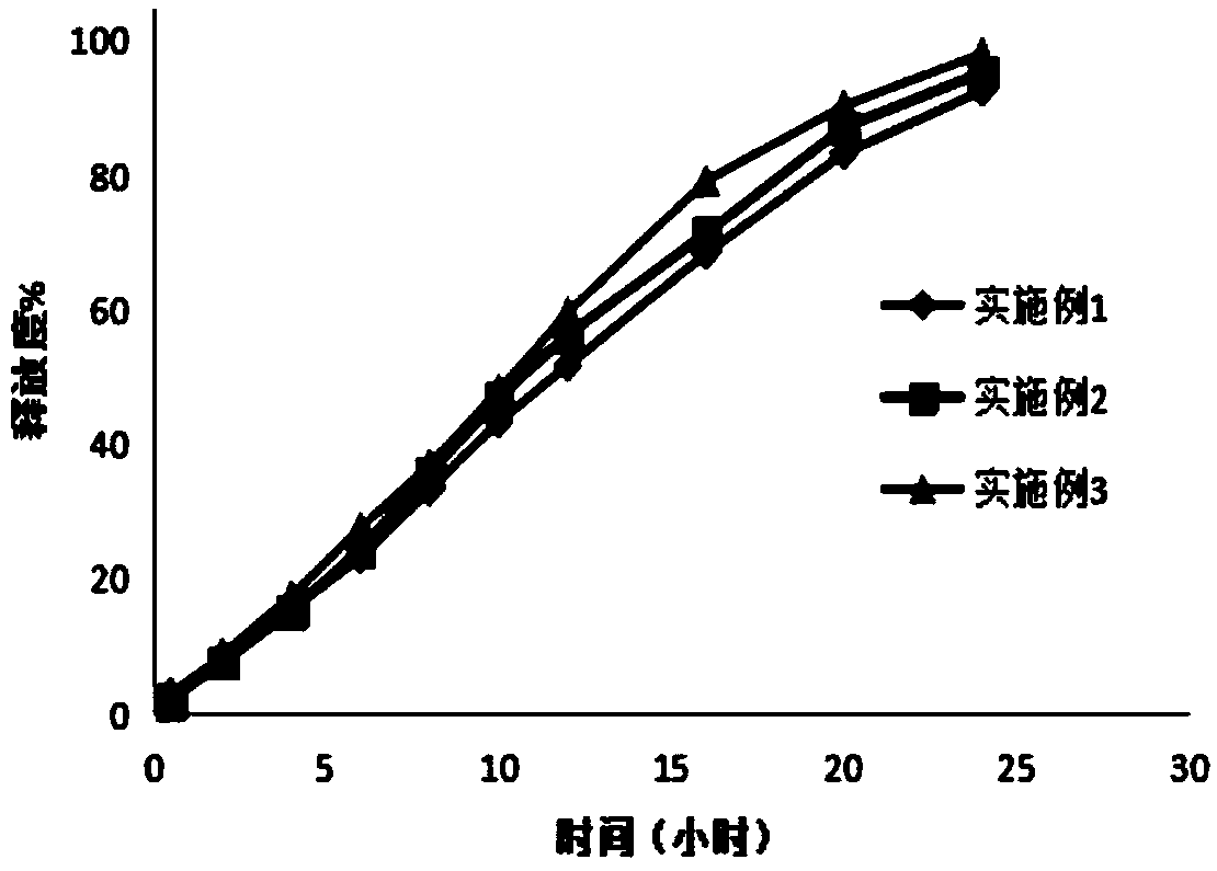 Ganglioside sustained release tablet and preparation method thereof