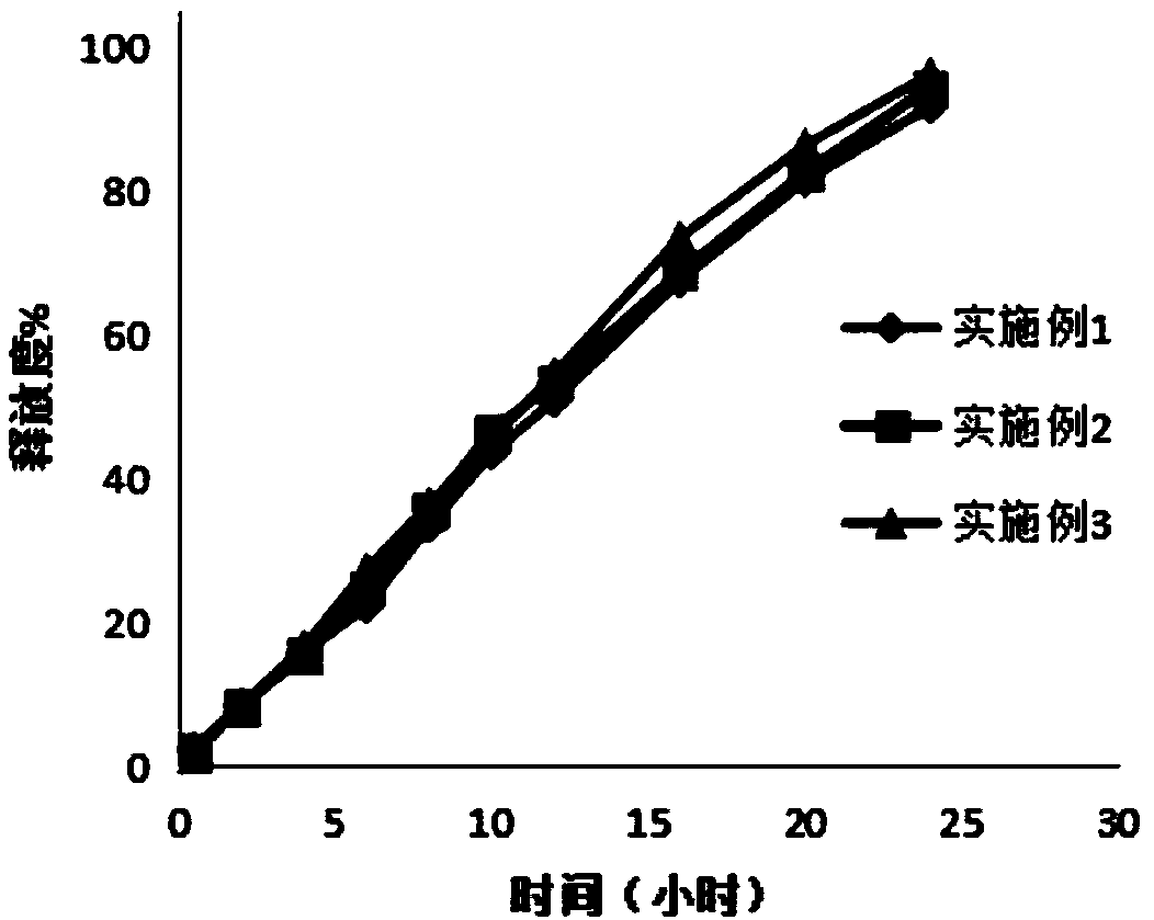 Ganglioside sustained release tablet and preparation method thereof