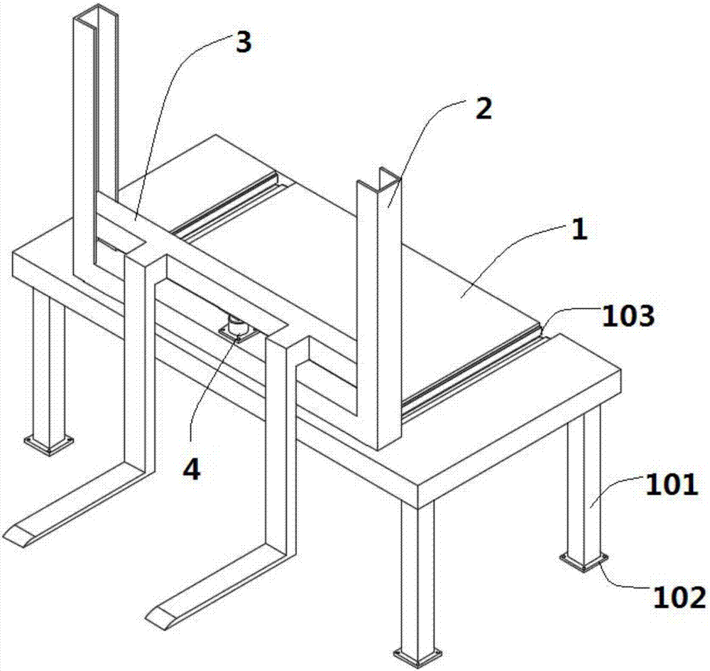 Simple stereoscopic parking garage based on hydraulic lifting