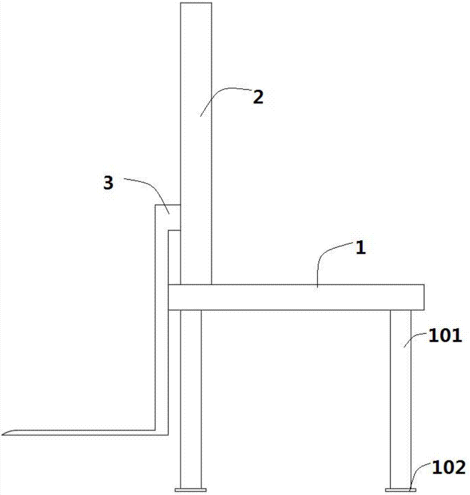 Simple stereoscopic parking garage based on hydraulic lifting