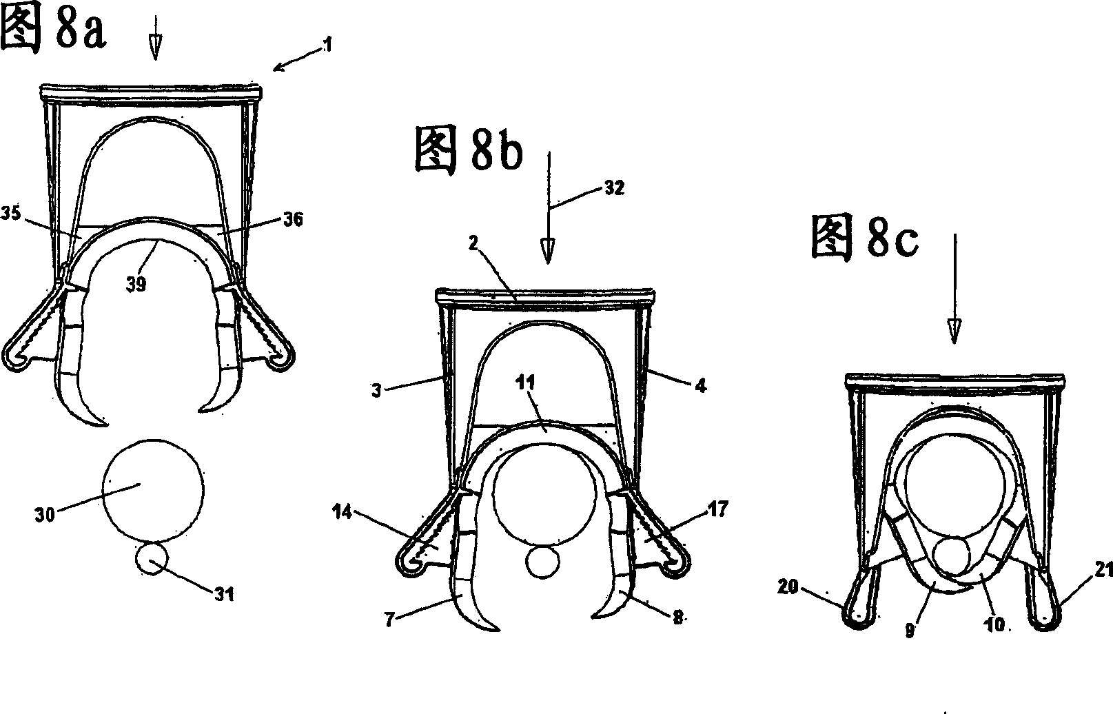 Clamp for fixing elongated part and use of such a clamp