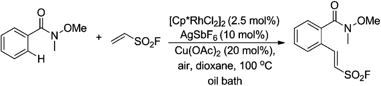 Method for preparing sulfonyl fluoride compound by activating carbon-hydrogen bond