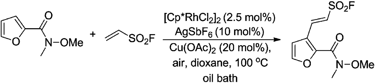 Method for preparing sulfonyl fluoride compound by activating carbon-hydrogen bond