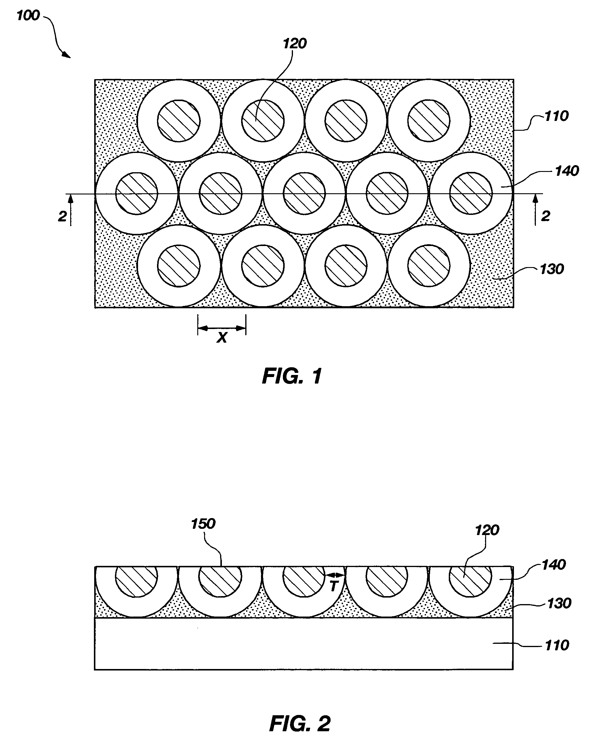 Ordered array of nanoparticles for efficient nanoenhanced Raman scattering detection and methods of forming the same