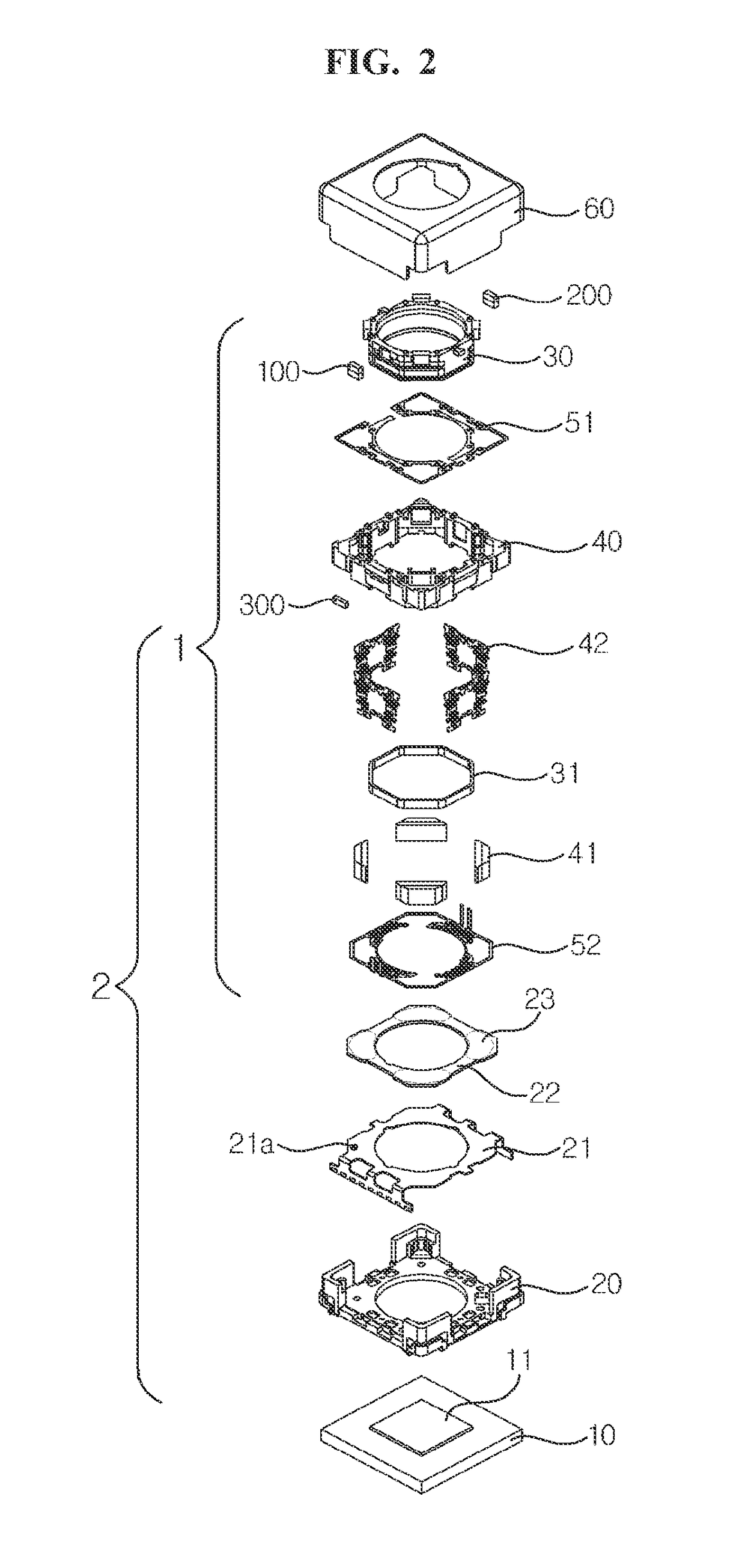 Lens moving device, camera module and optical apparatus