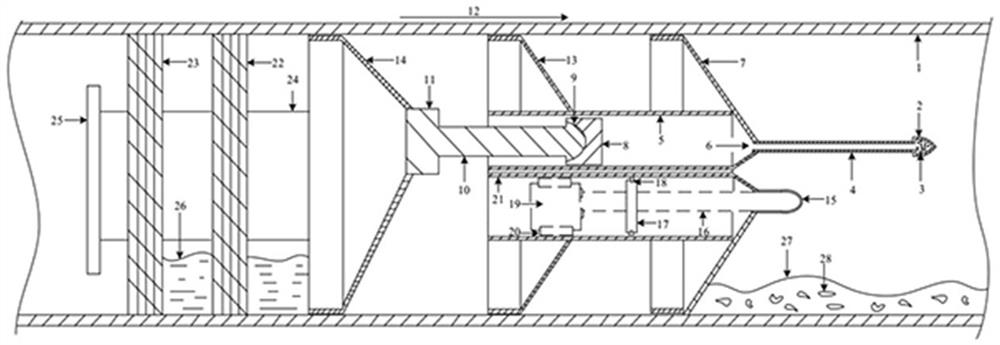 A corrosion inhibitor coating film pig for high sulfur-containing wet gas gathering and transportation pipeline