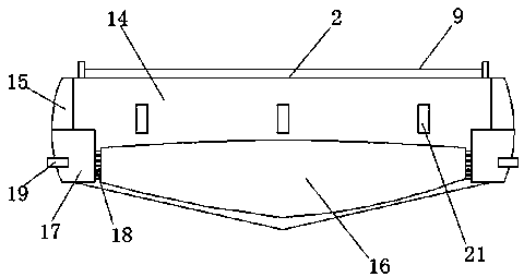 Semitrailer for transporting power tank