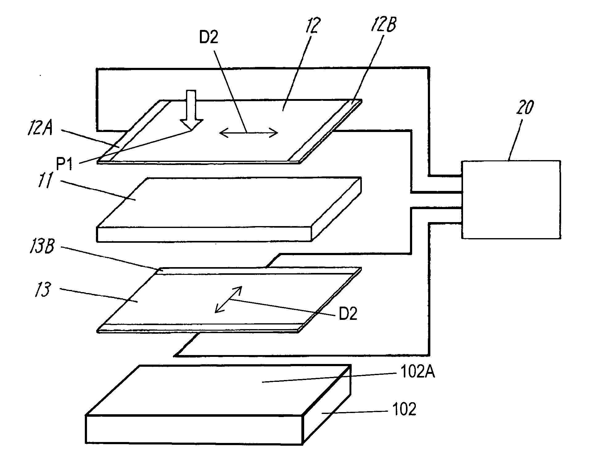 Touch panel and input device including the same