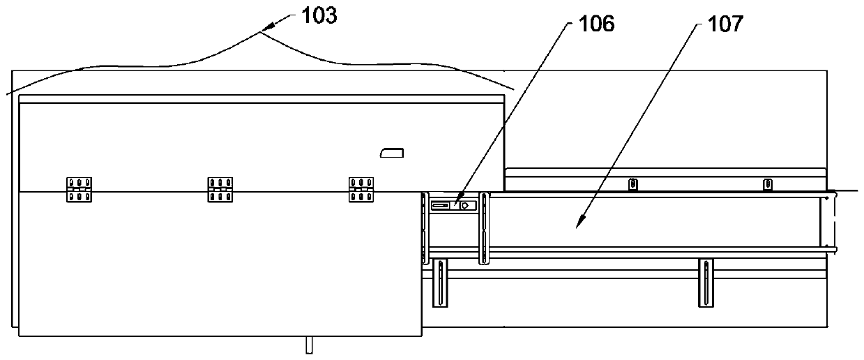 Rapid feeding and conveying device for ampoule bottle box supports