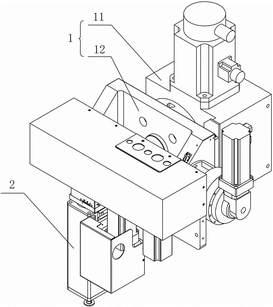 Polishing device with two swing shafts for high-gradient aspheric optical parts