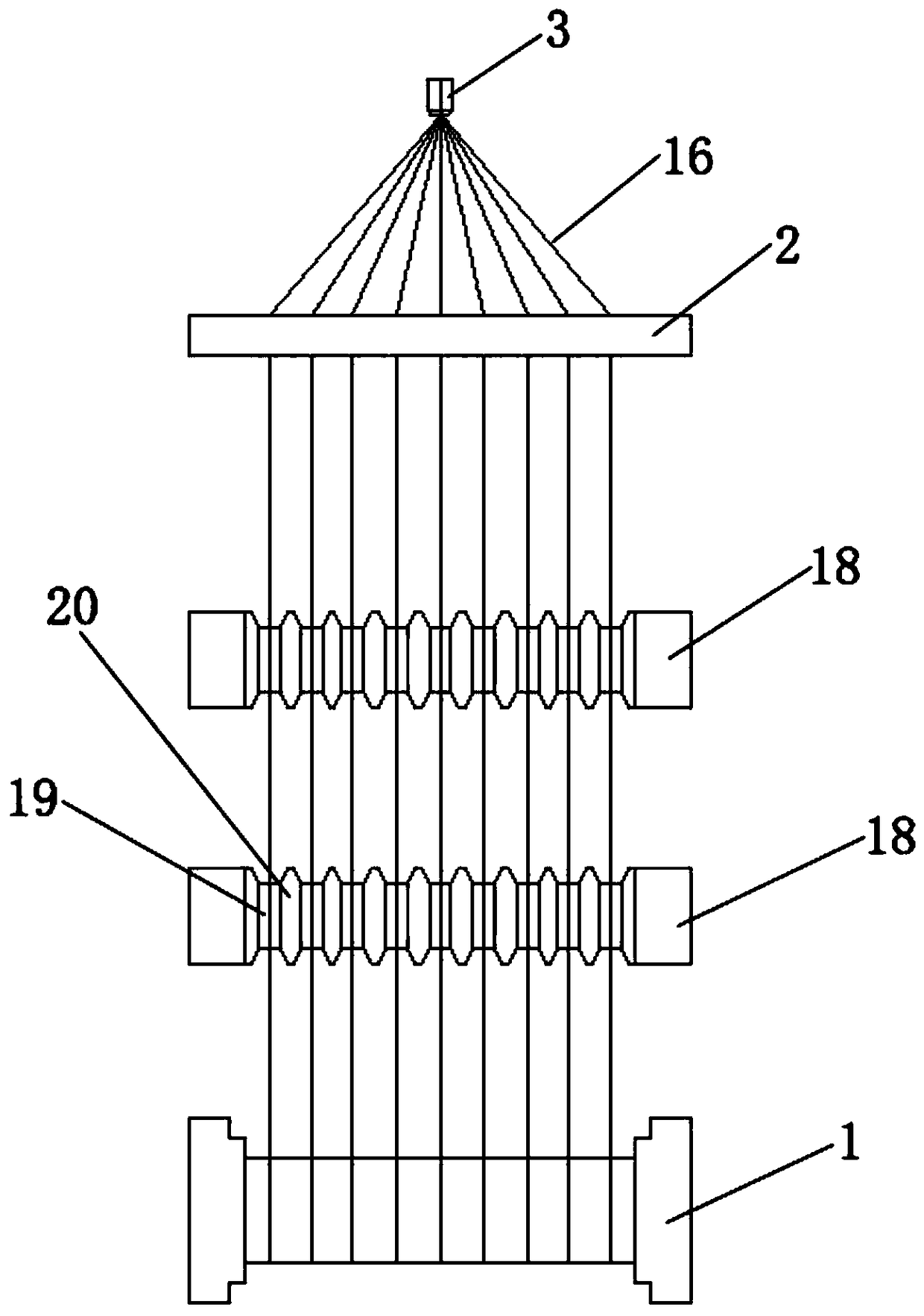 Winding device of wire drawing machine