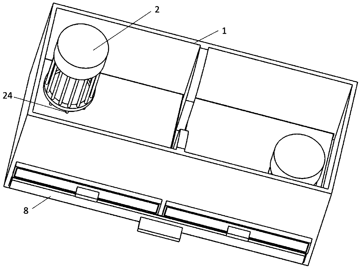 Experimental box for study of social behavior in mice