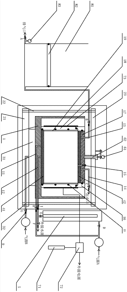 Device and method for measuring swelling representation parameters of swelling soil