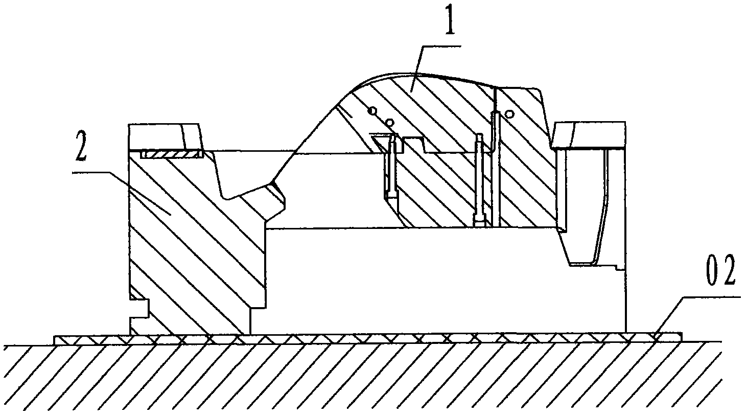 Method for assembling heavy core-pulling mechanism of large injection mould