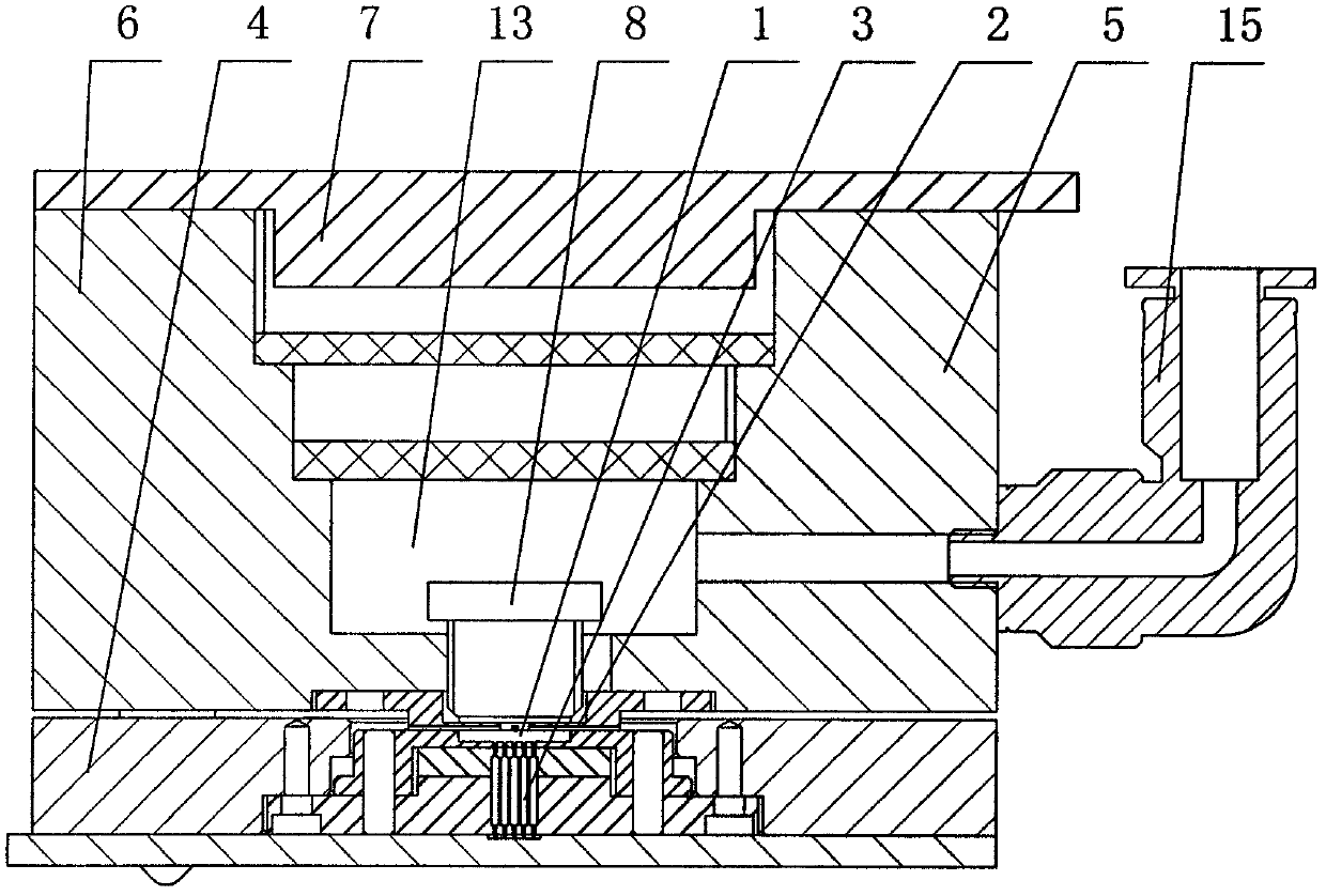 Anti-sticking method for testing integrated circuit (IC) element and anti-sticking IC element test seat thereof