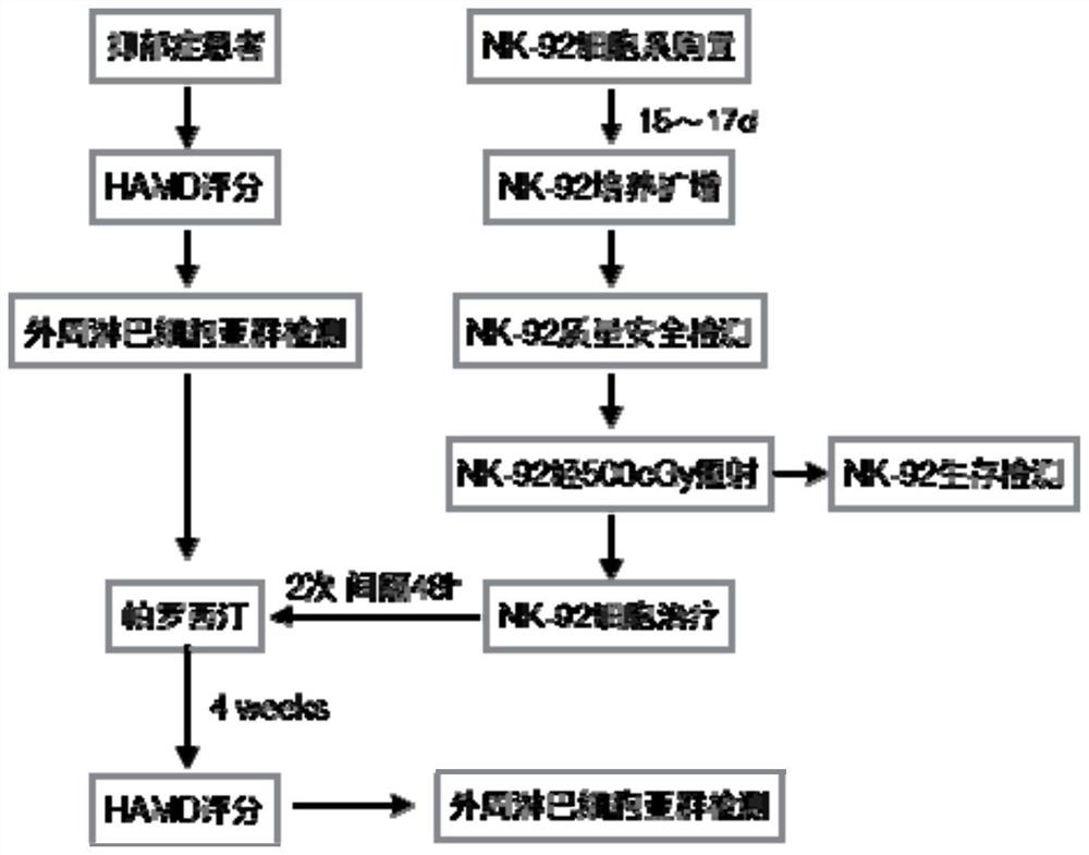 Application of natural killer cells combined with antidepressants in improving depressive symptoms