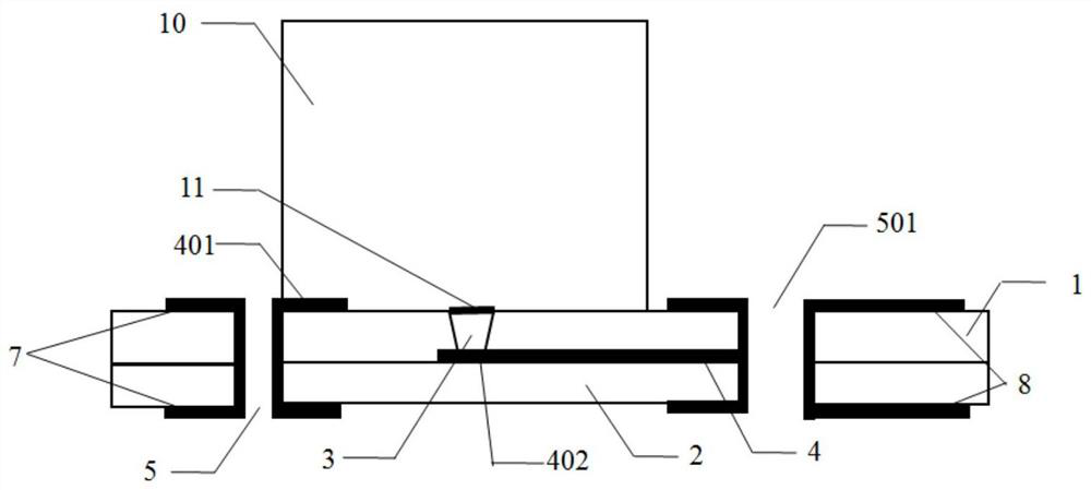 Chip with composite layer and application of chip in biological detection