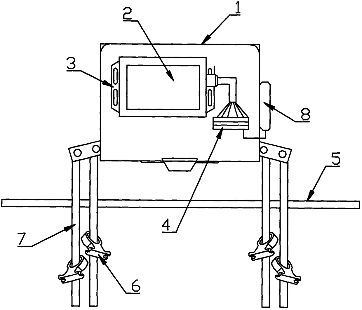 Outdoor railway signal collecting system