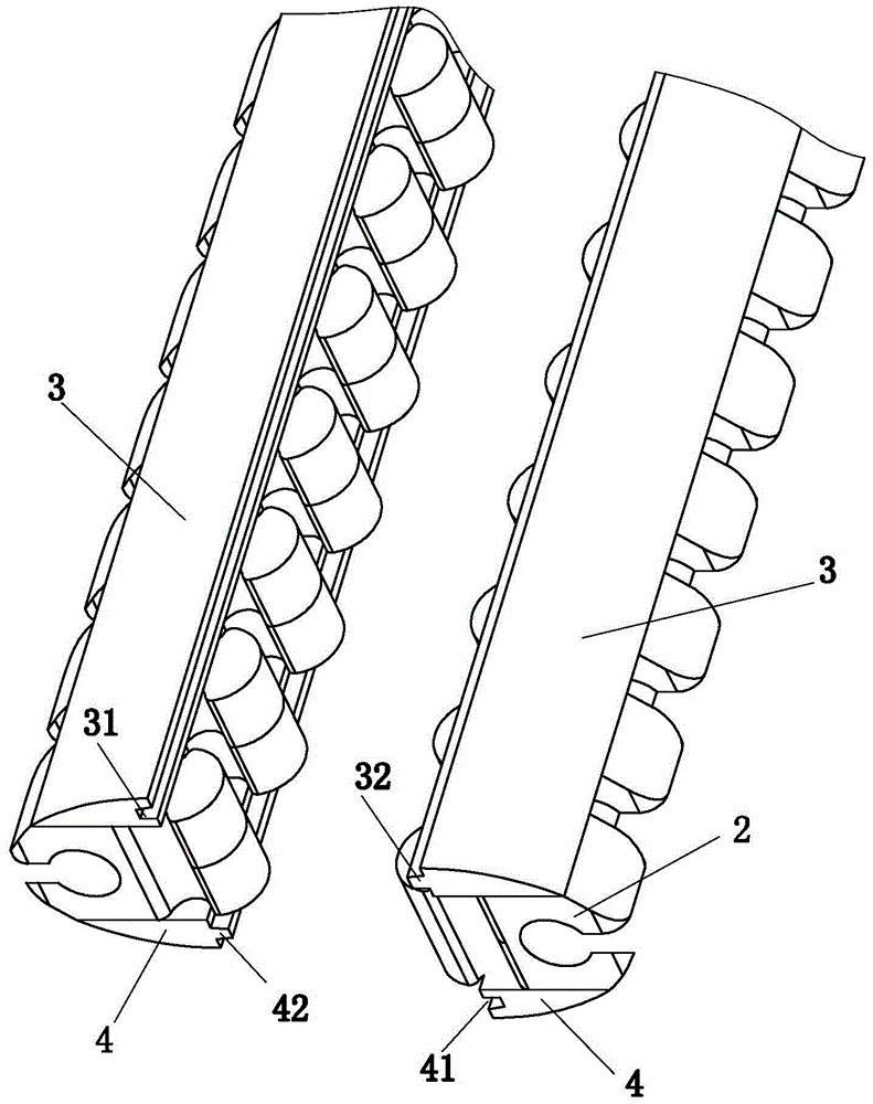 A kind of invisible sealing zipper