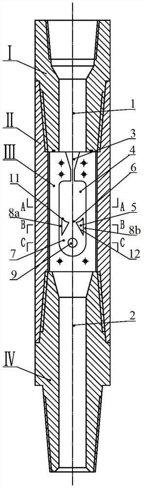 Oscillating jet type pressure pulse generating device