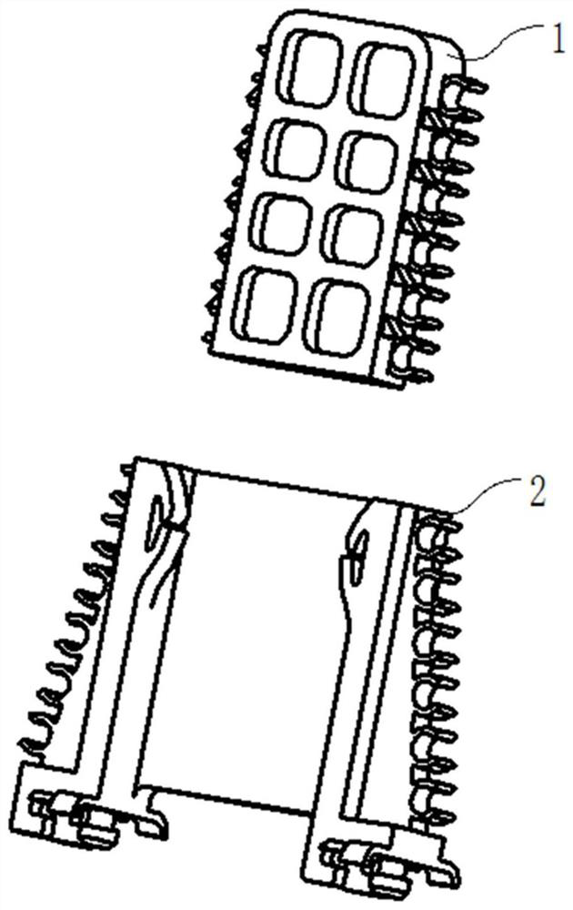 Cable fixing and supporting device and base station antenna