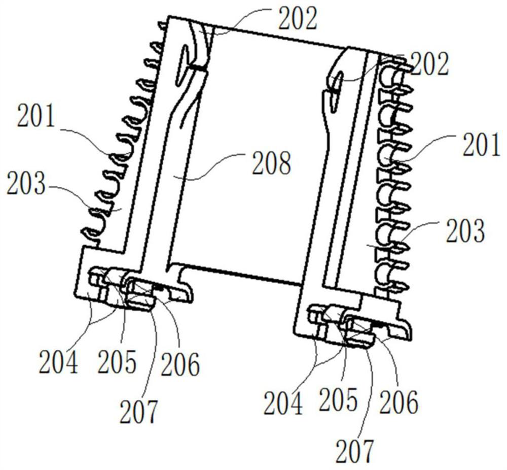 Cable fixing and supporting device and base station antenna