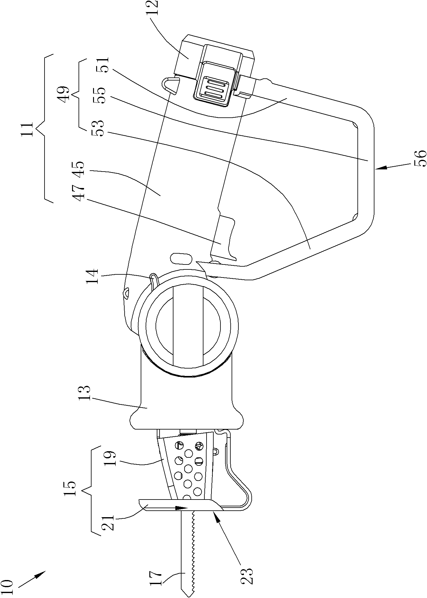 Reciprocating cutting tool