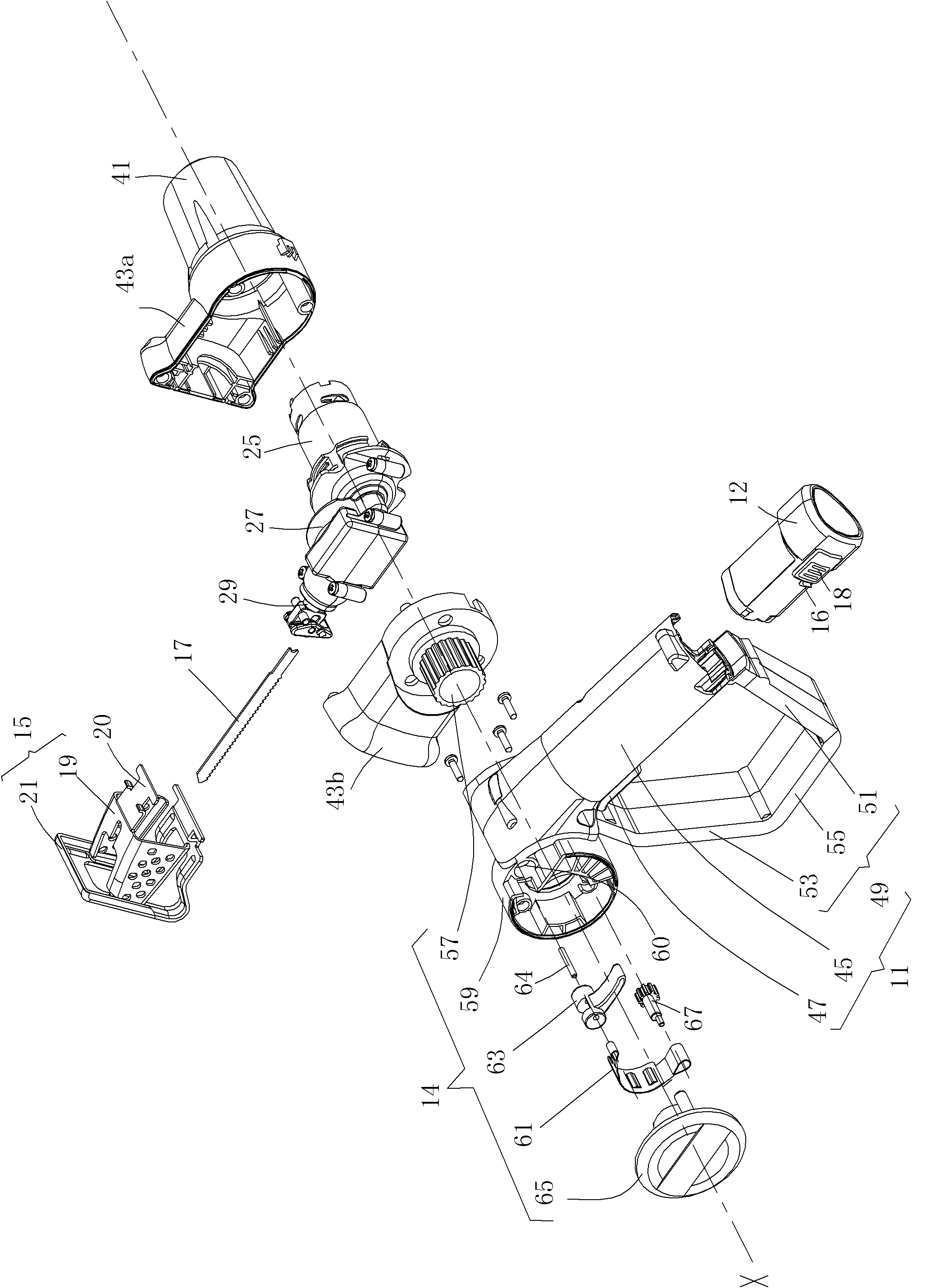 Reciprocating cutting tool