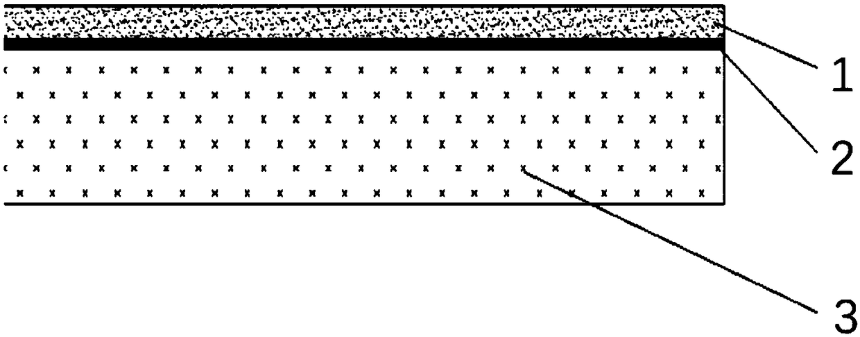 Sand-coated sound absorption board based on gypsum board