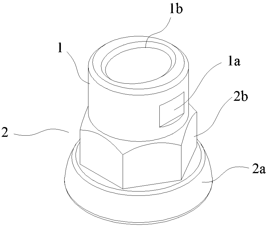 An exhaust system mounting nut