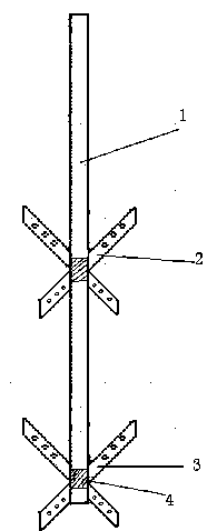 Stirring paddle for reaction kettle