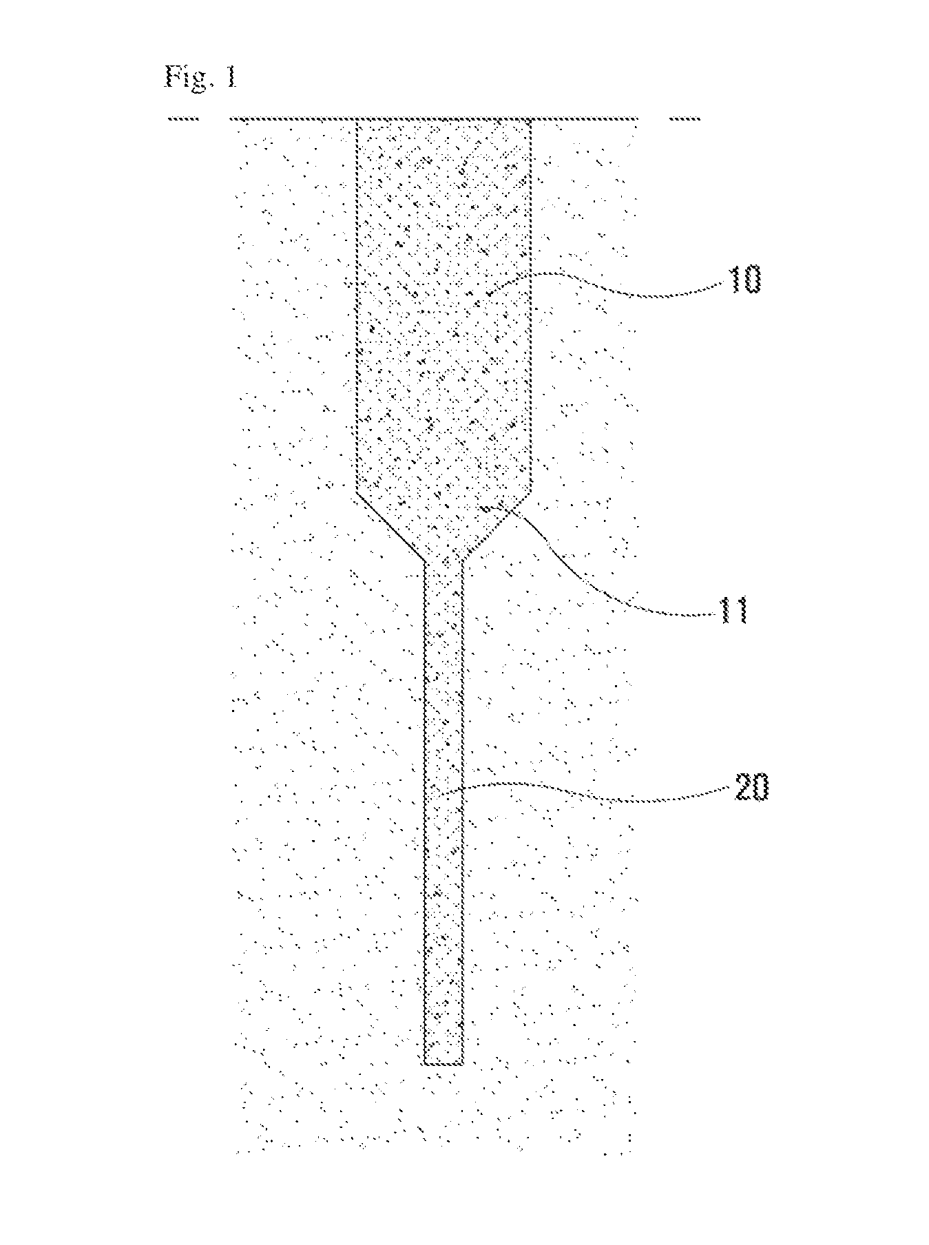 Hybrid foundation structure, and method for building same