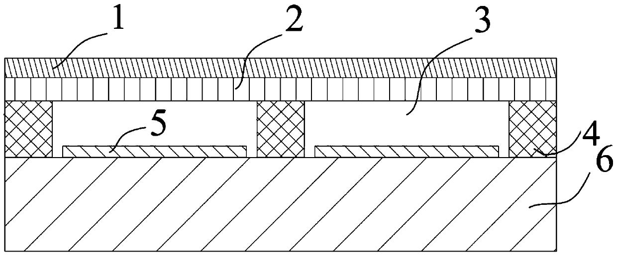 Electrostatic-piezoelectric hybrid drive transceiver integrated cmut, its use method and preparation method