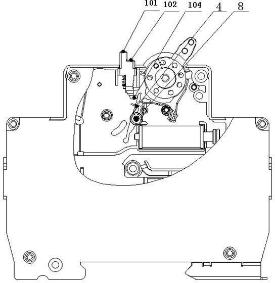 Device of leakage breaker for combining leakage testing with leakage reset button